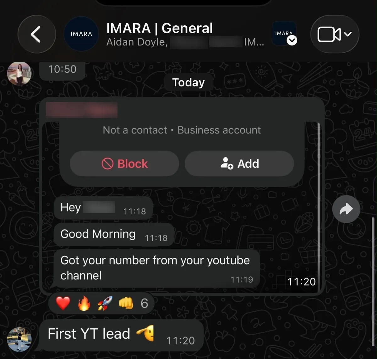 Another YouTube lead within the hour
